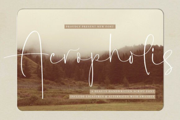 Acropholis: A Handwritten Font for Modern Marketing