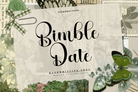 Bimble Date: A Graceful Script Font for Modern Campaign Design
