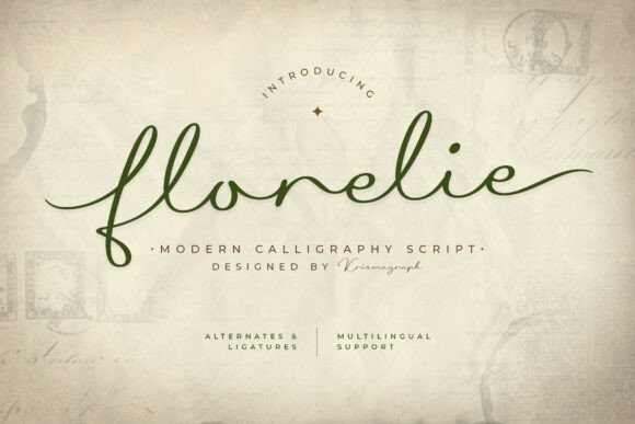 Florelie: A Modern Script Font for Elegant Web Design