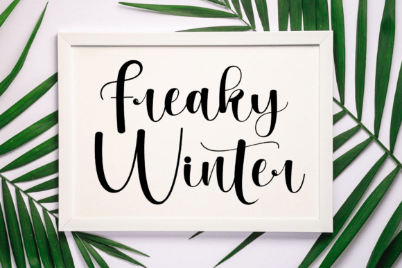 Freaky Winter: A Graceful Handwritten Typeface for Editorial Design