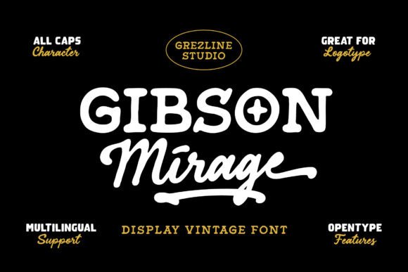 Gibson Mirage Sans for Editorial Design