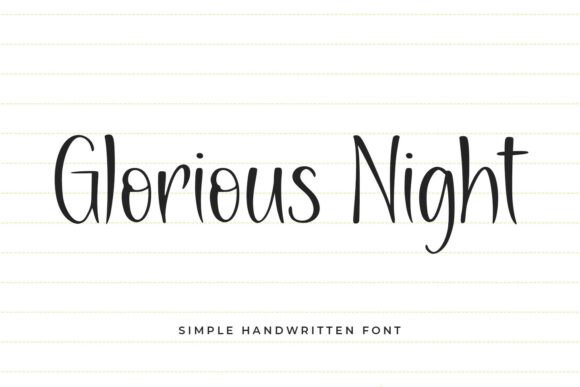 Glorious Night: A Font That Elevates Your Brand