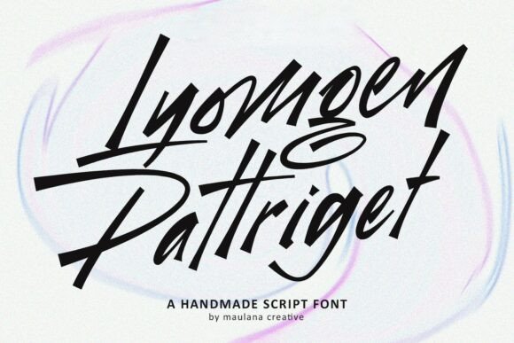 Lyomgen Pattriget: A Bold Script Font for Handmade Creations