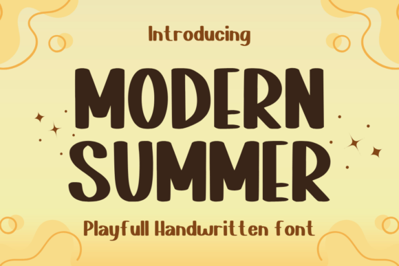 Modern Summer: The Bold Handwritten Typeface for Crafters and Sellers