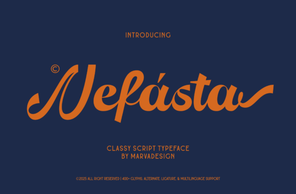 Nefasta: Elevating Editorial Design with Graceful Script Typography