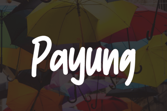 Payung Typeface: Elevate Handmade Labels and Printables