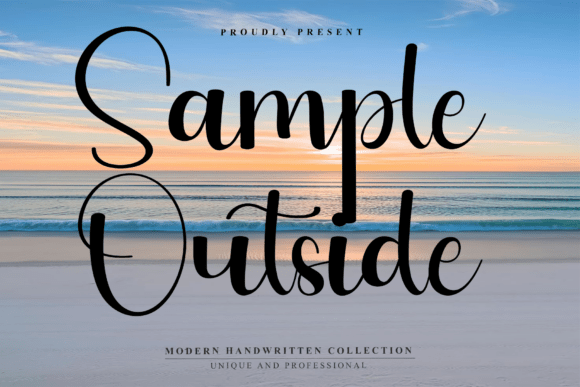 Sample Outside: A Handwritten Typeface for Authentic Digital Branding