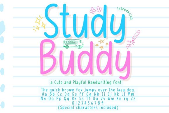 Study Buddy Font for Engaging Digital Content