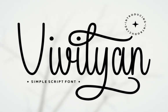 Vivilyan: A Graceful Script Typeface for Editorial Design